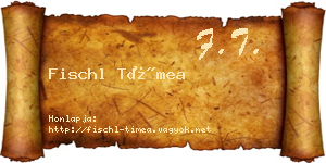 Fischl Tímea névjegykártya